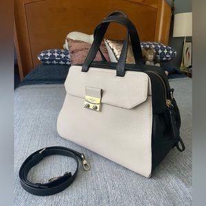 Kate Spade ivory and black handbag